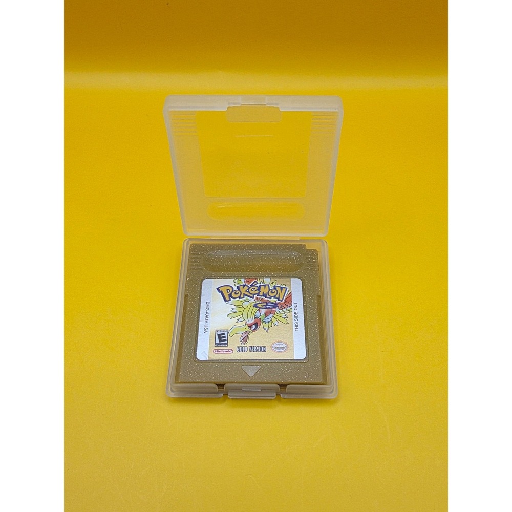 Pokémon Gold Version (Nintendo Game Boy Color - GBC) TESTED & SAVES